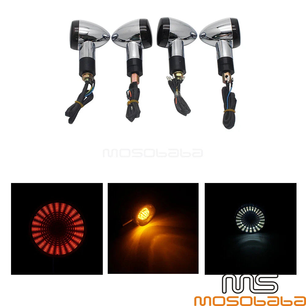 4x LED Turn Signal Brake Tail Lights for Suzuki M109R VRZ1800 (2006-2013)