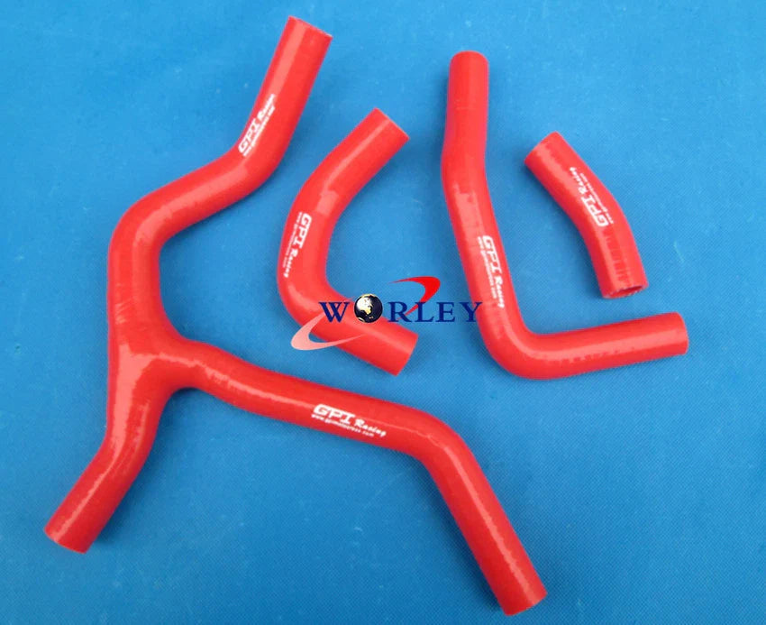 Silicone Radiator Hose for Honda CRF450 CRF450R 2013-2014 ( Red)