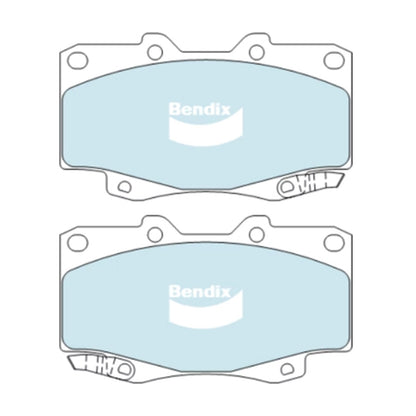 Set of 4 Bendix Front Disc Brake Pads for Hilux (2005–2016)
