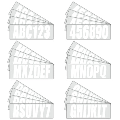 Set of 4 Custom Boat Registration Numbers Decals A-Z & 0-9