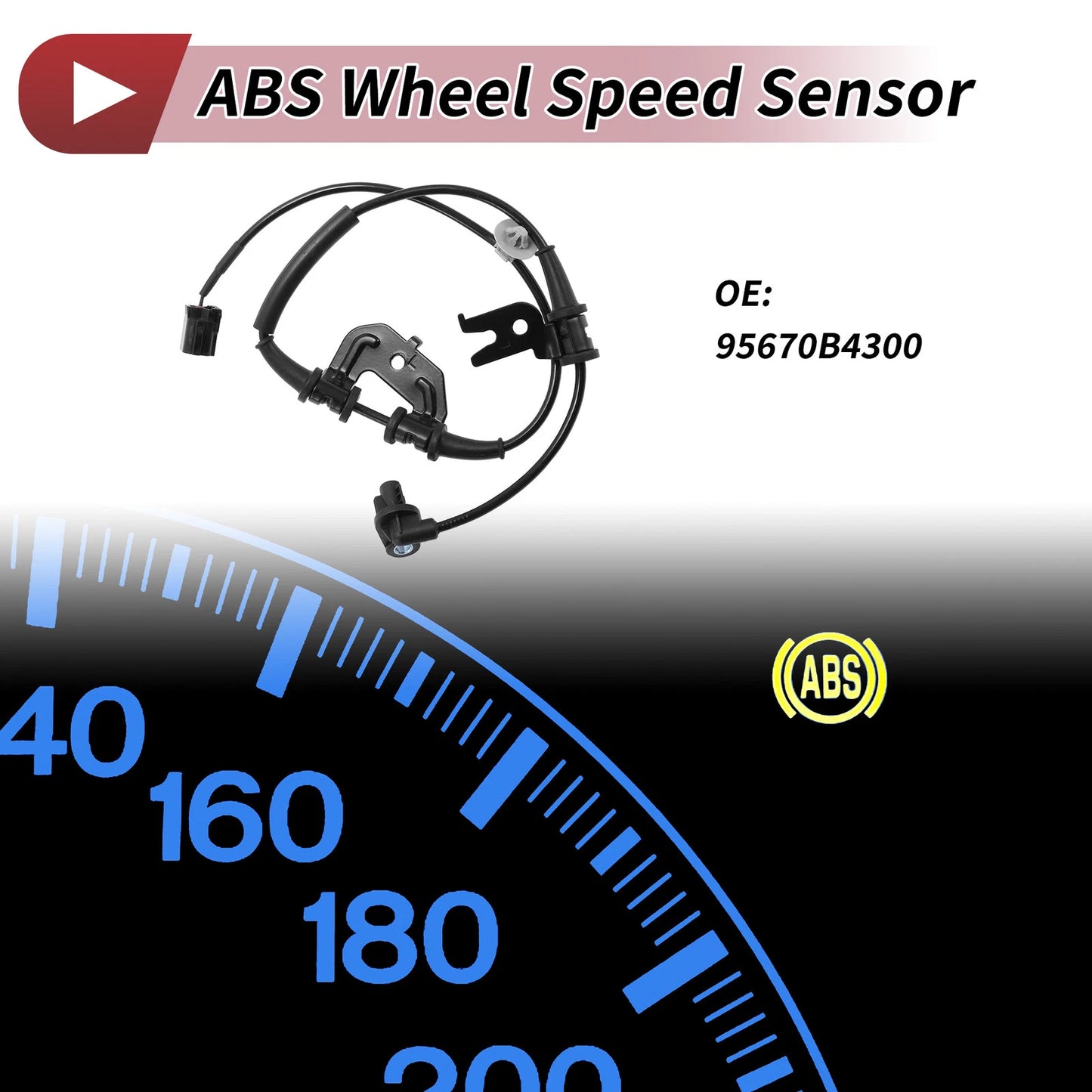 ABS Wheel Speed Sensor No. 95670B4300 for Hyundai I10 (2014–2019)
