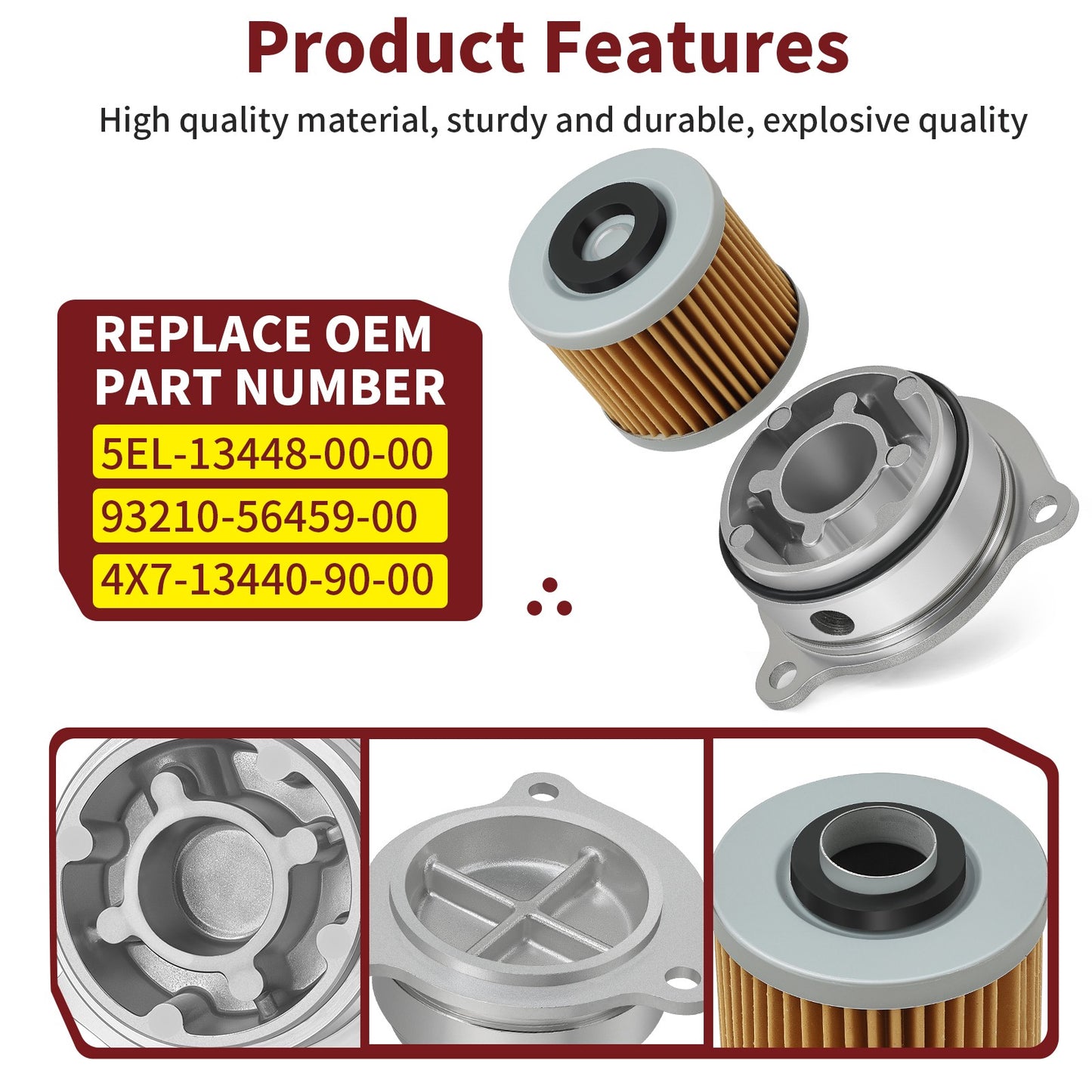 Oil Filter Set for Yamaha V Star 1100 Silverado (2002–2009)