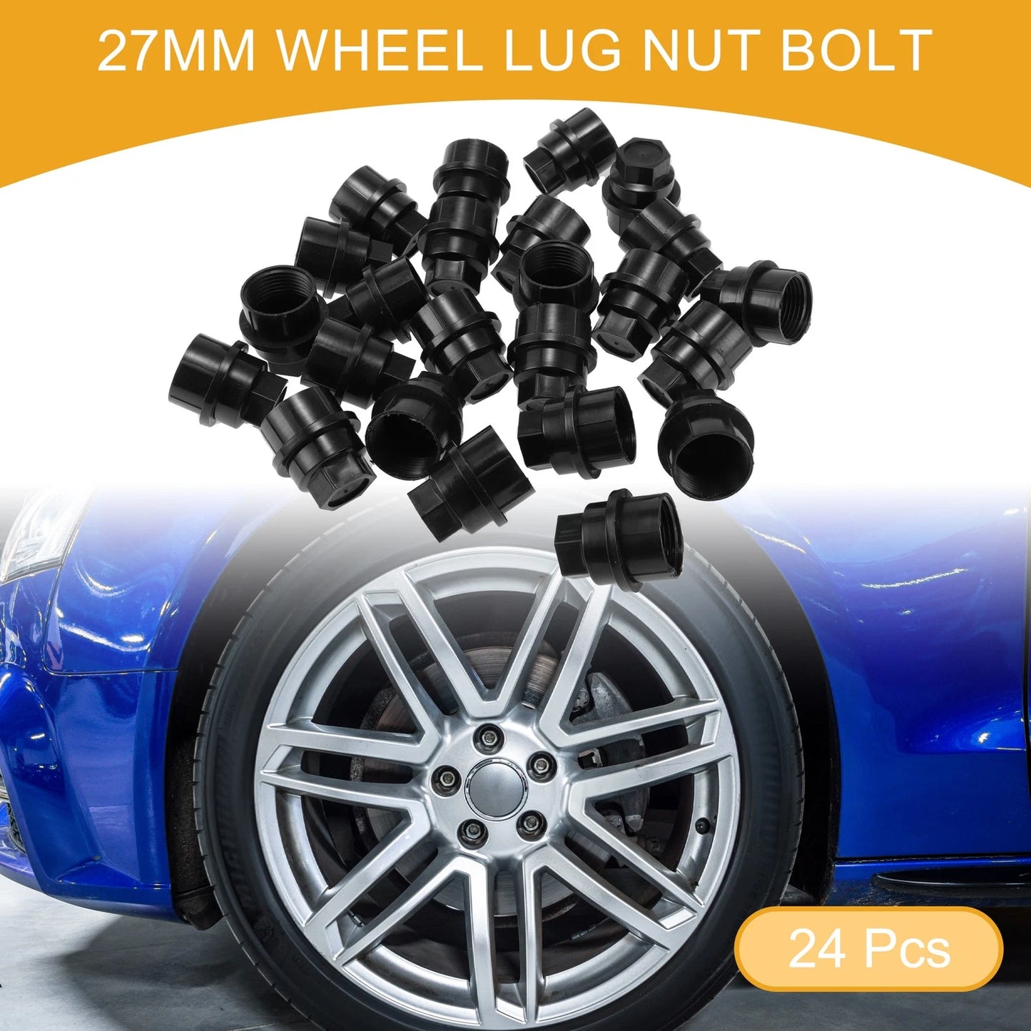 24 Pcs Wheel Lug Nut Bolt No.15646250 for Chevrolet Blazer