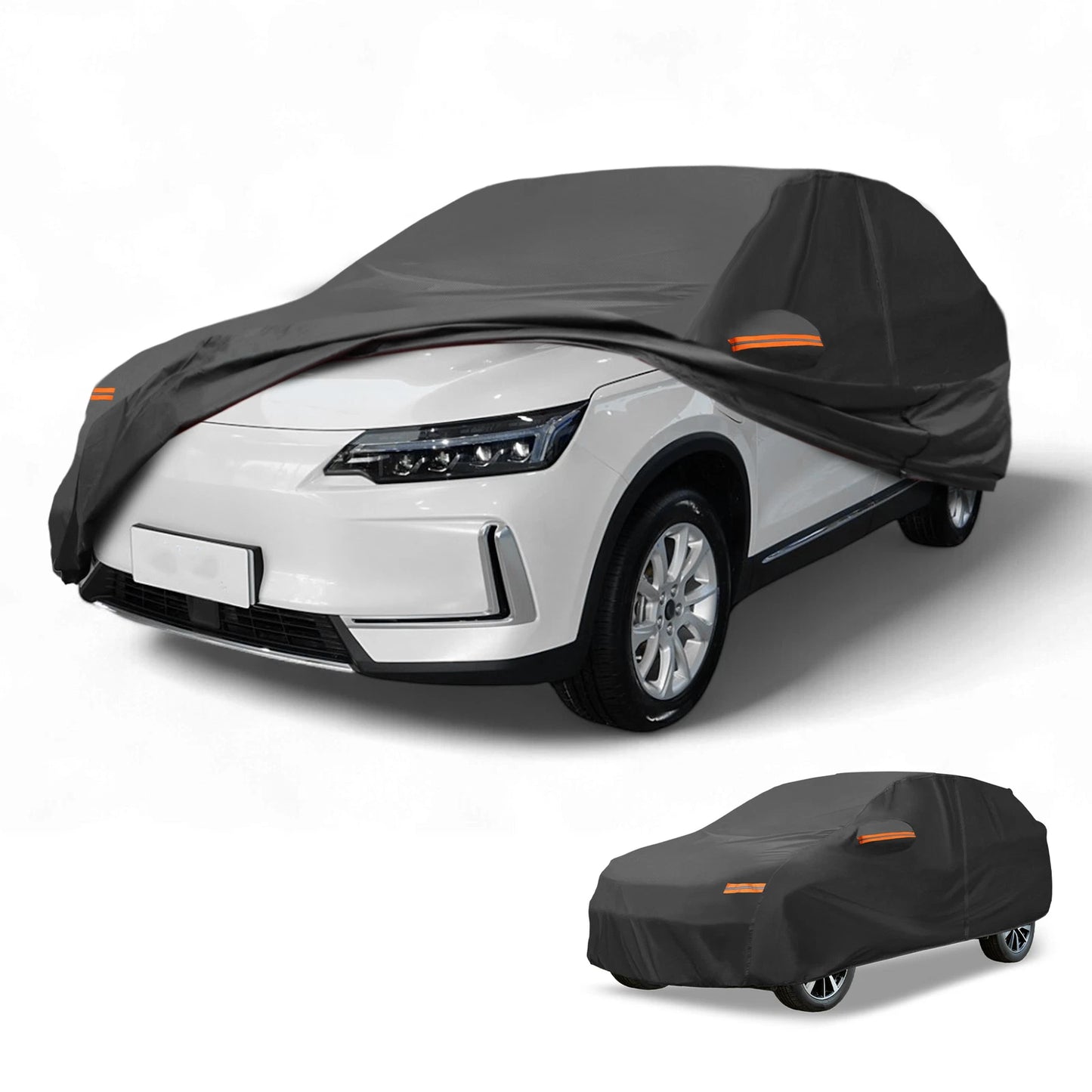 Waterproof Car Cover for Kia EV6 (2021–2023) Black 190T-PU with Zipper