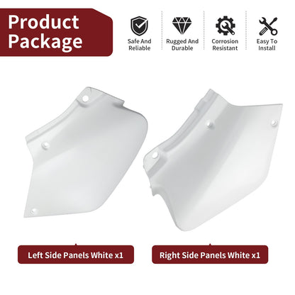 Set of 2 Side Panels for Honda XR250R XR400R (1996–2004) - White