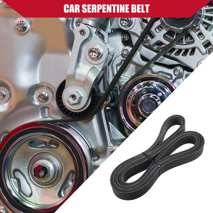 Serpentine Belt No.LR011327 for Land Rover LR4 (2014–2016) EPDM Black
