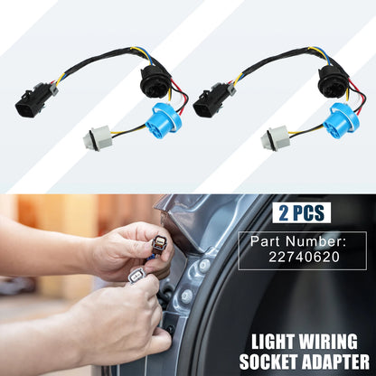 2X Light Wiring Socket Adapter No.22740620 for Chevrolet Cobalt (2005–2009)