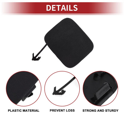 Rear Tow Hook Cover Cap for Toyota Prius (2016–2018) No. 5216947020 Black