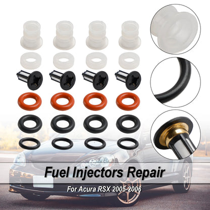 Fuel Injector O-Rings Seals Kit 16450-PRB-A01 for Acura RSX TSX (2002–2006)
