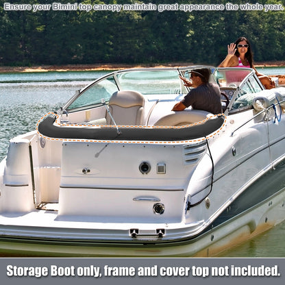 Bimini Top Storage Boot Cover for Boat (73"-78" Width)