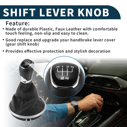 5 Speed Gear Shift Knob with Cover No. 6Y0711113H for Skoda Fabia I (1999–2008)