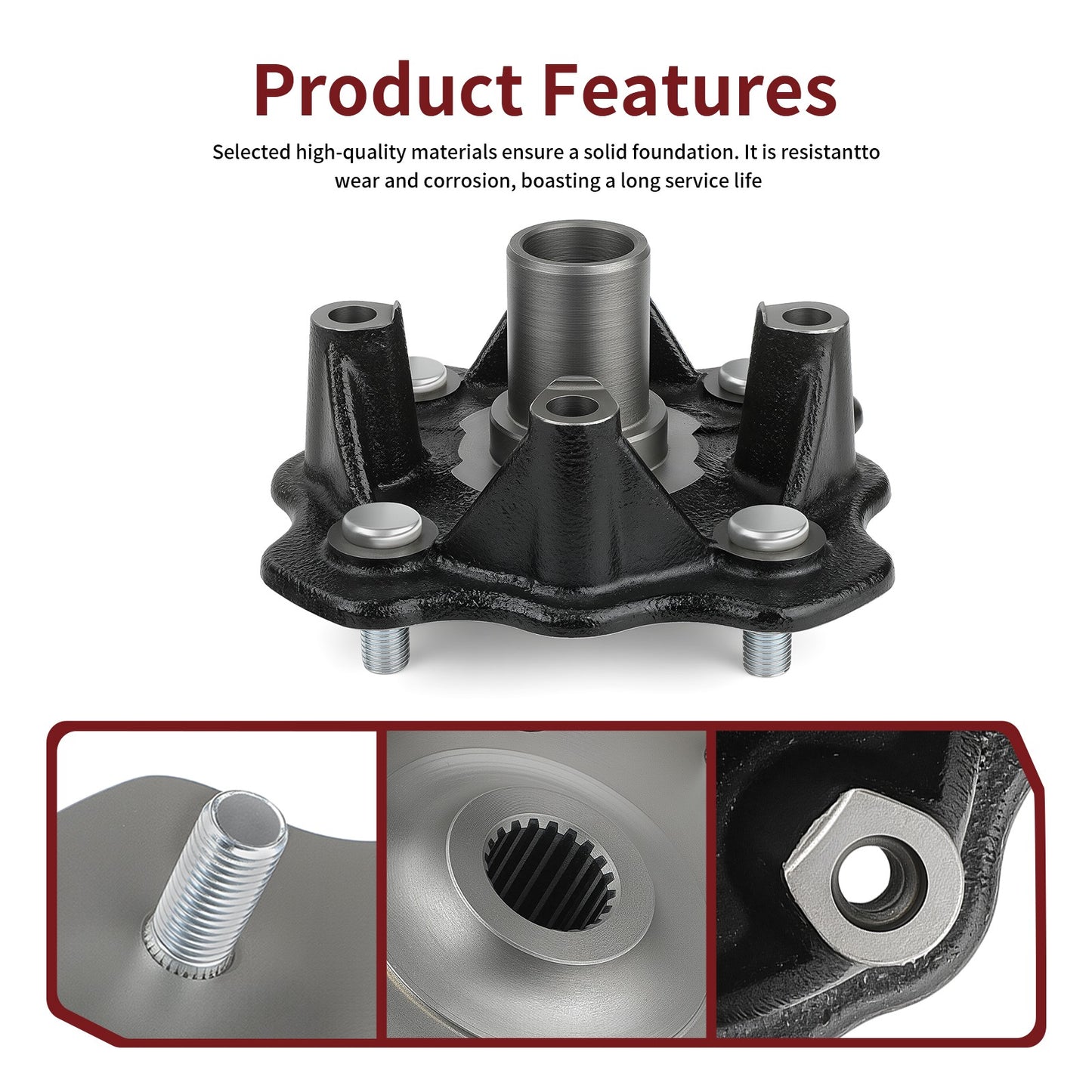 Front Wheel Hub for Suzuki Eiger 400 LTA400 LTF400 (2002–2007)