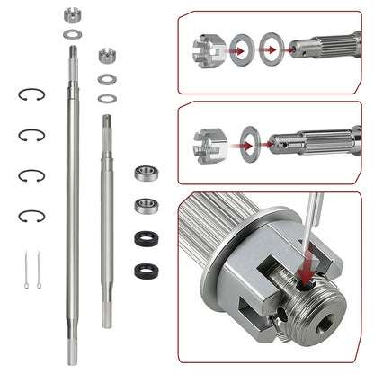 Rear Axle Shaft & Bearing Seal Kit for EZGO Freedom RXV (2014)