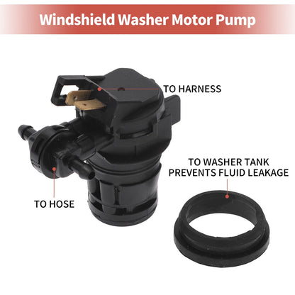 Windshield Washer Pump w/ Grommet for Honda Odyssey