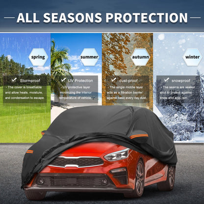 Waterproof Aluminum Film Car Cover for Kia Forte Sedan (2010–2023)