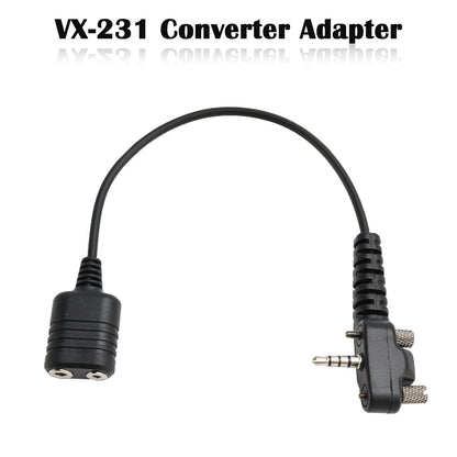 K Head 2Pin Headset Port Converter Cable for Baofeng UV9R BF-9700 BF-A58