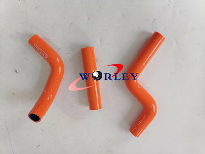 Silicone Hose Set for Kawasaki KX80/KX85/KX100 (1998–2009) - Orange