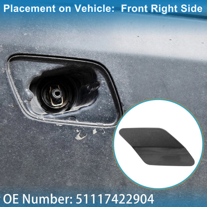 Front Right Washer Nozzle Cover Cap No. 51117422904 for BMW X6 (2015–2019) Gray