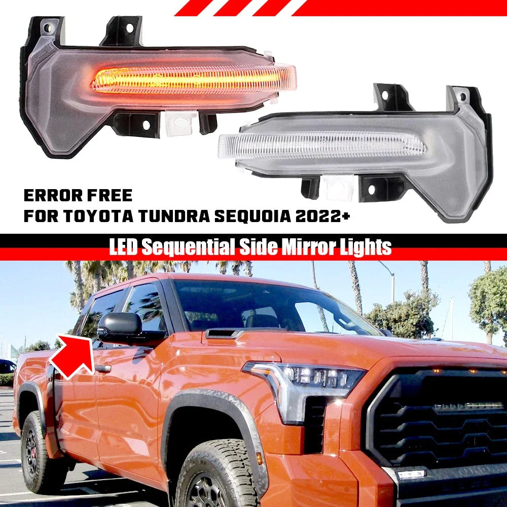 Side Mirror Turn Signal Light Lamp for Toyota Tundra (2022–2025)