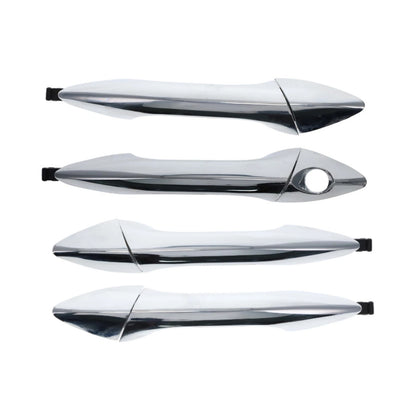 Set of 4 Outer Chrome Door Handles for Hyundai i30 (2012–2017)