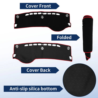 Dash Cover for Suzuki S-Cross MK3 (2022–2024) Polyester Black Red Edge