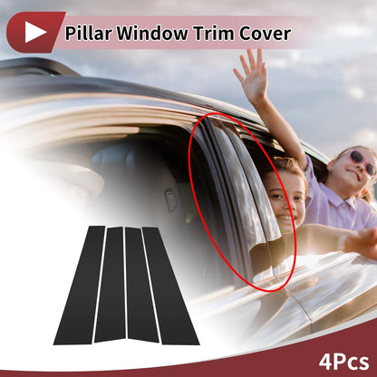 Pillar Window Trim for Porsche Cayenne 2003-2009 Black