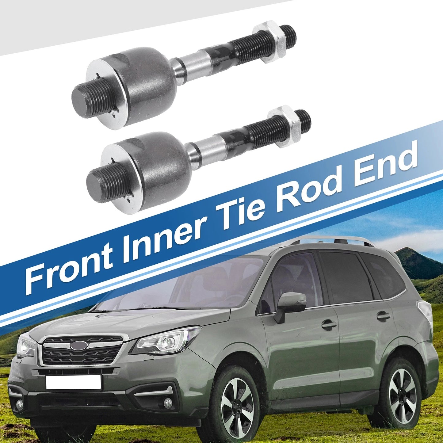 2X Front Inner Tie Rod End Links for Honda Accord, Acura TL (No.EV80210)