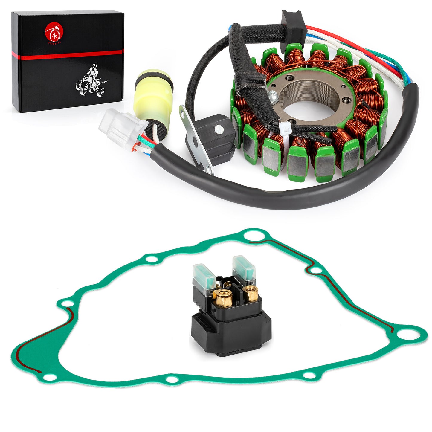 Stator with Starter Relay for Yamaha Bear Tracker 250 (2001–2004)
