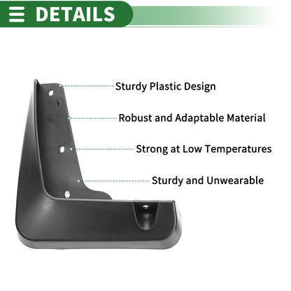 Mud Flap Splash Guard Set for Lexus ES350 Base Sedan (2013-2018)