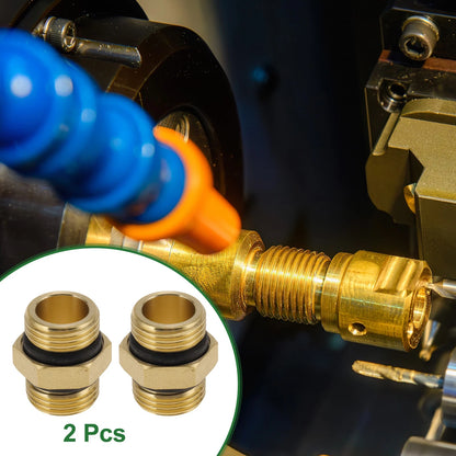 1/2" Male Double External Thread Coupling with Gasket for Automotive (1.22")