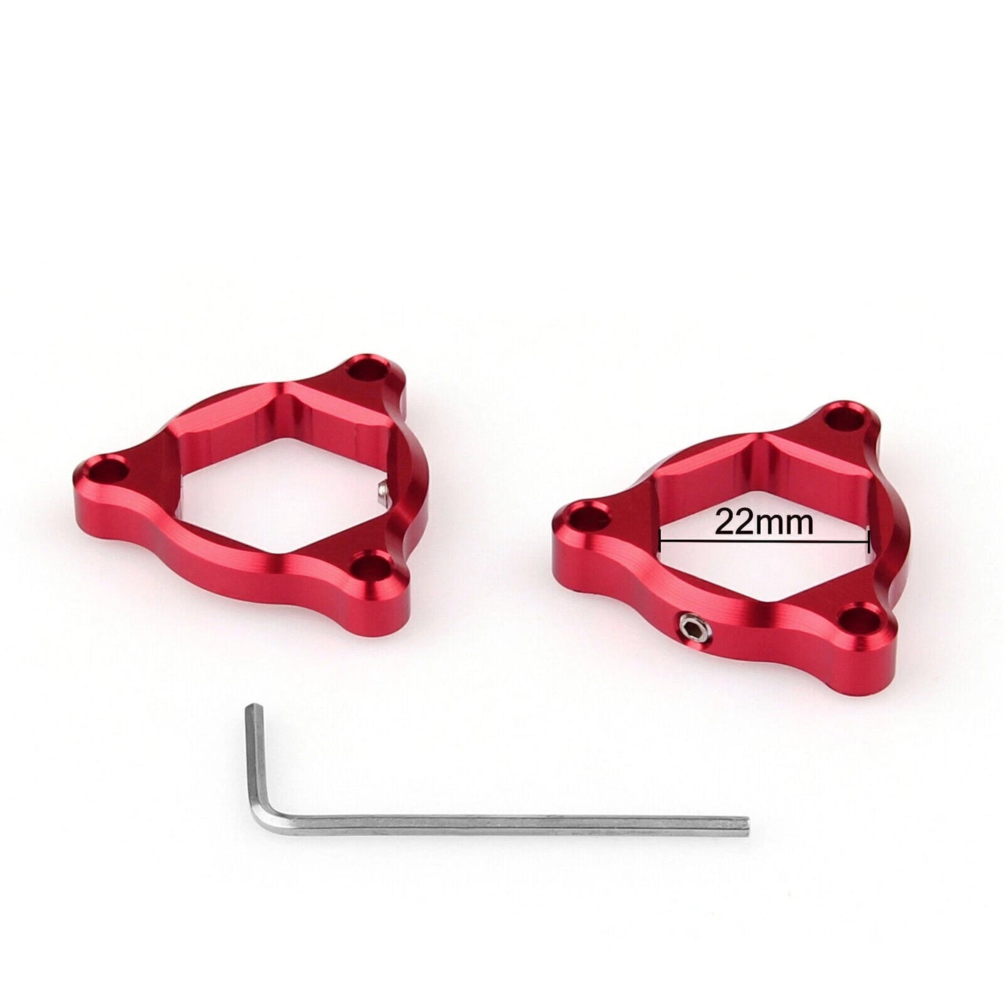 Fork preload adjustment knobs for Aprilia RSV Ducati (22mm, Red)