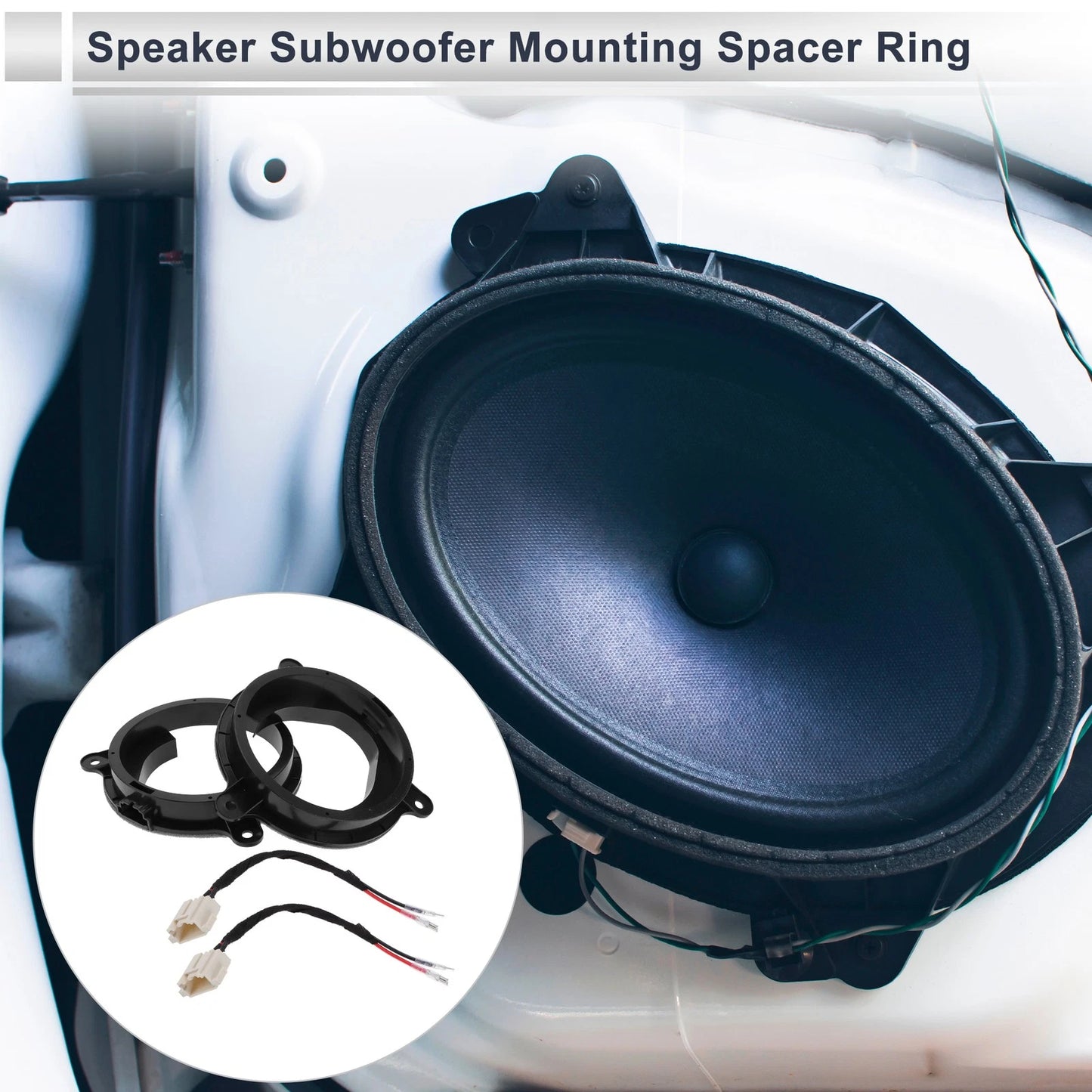 Set of 2 Speaker Spacer Rings for Mazda 6.5" Tweeter