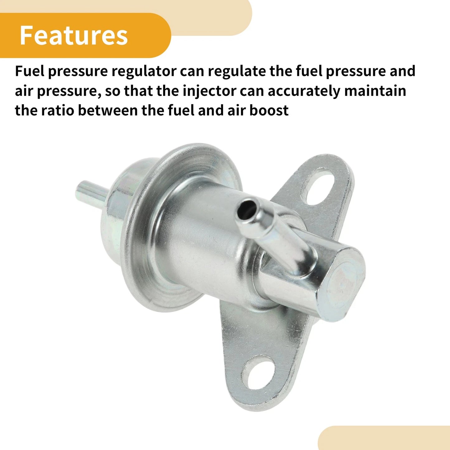 Fuel Pressure Regulator for Mitsubishi 3000GT (1991–1999) No.MD322989 Aluminum