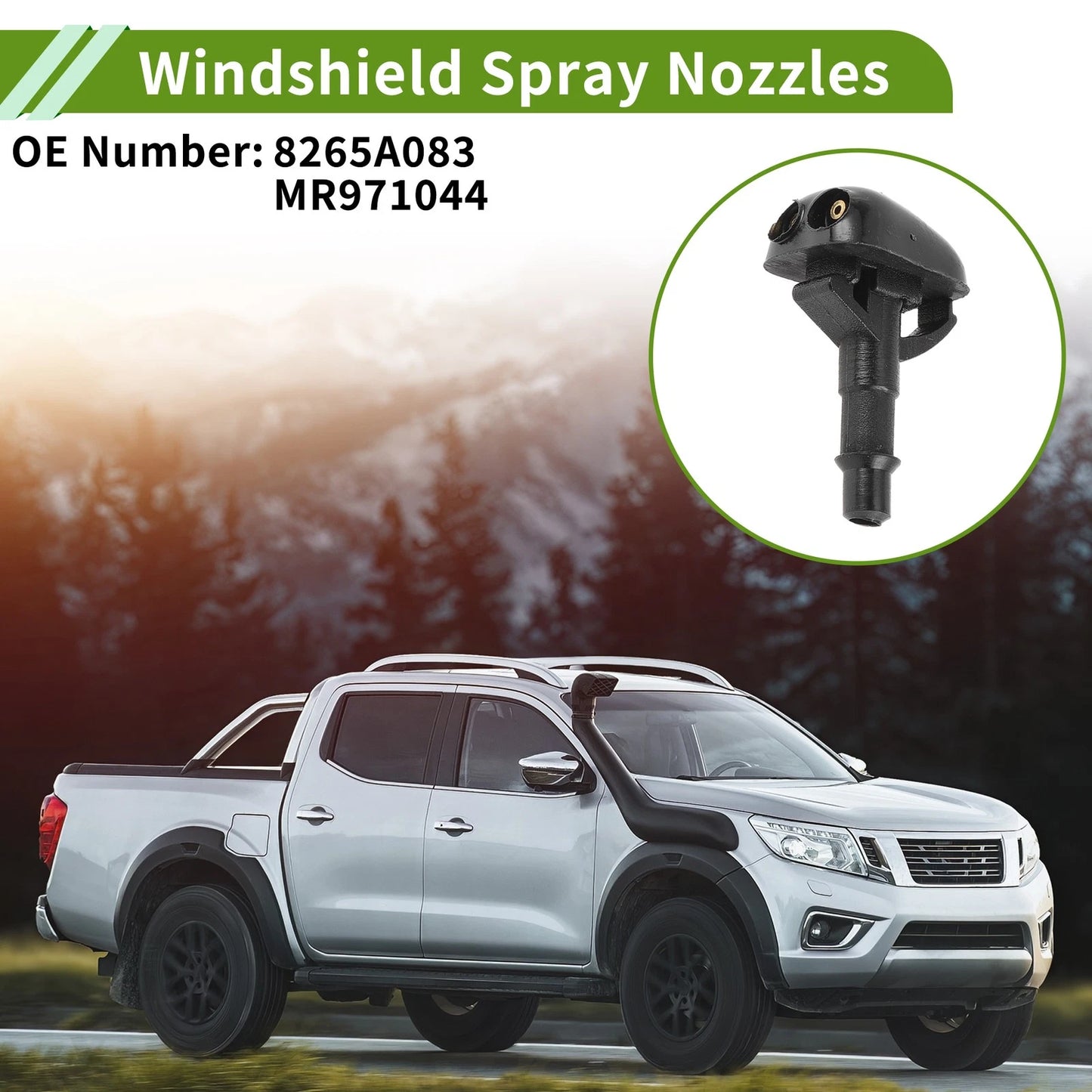 Windshield Washer Nozzle Set for Mitsubishi (No. 8265A083)