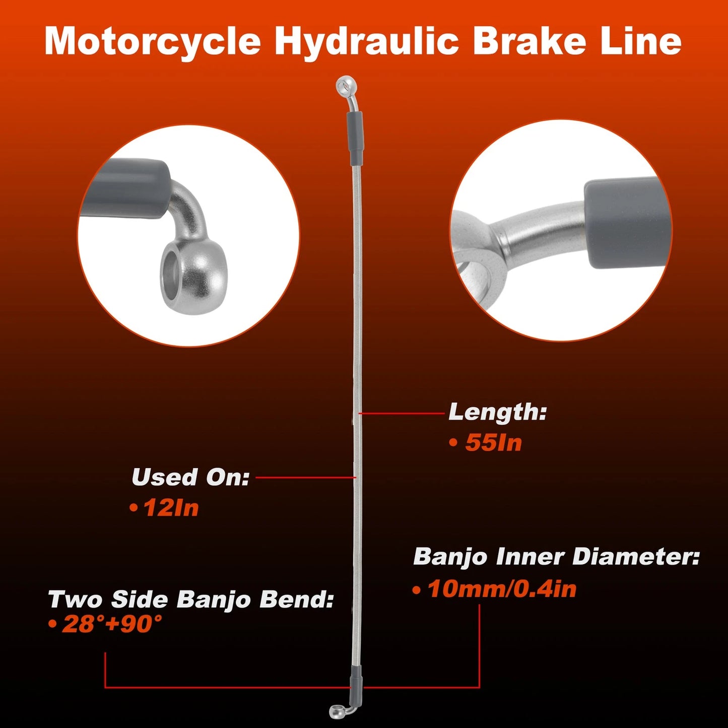 Brake Hose Oil Line for Harley Davidson Electra Glide (1950–2023)