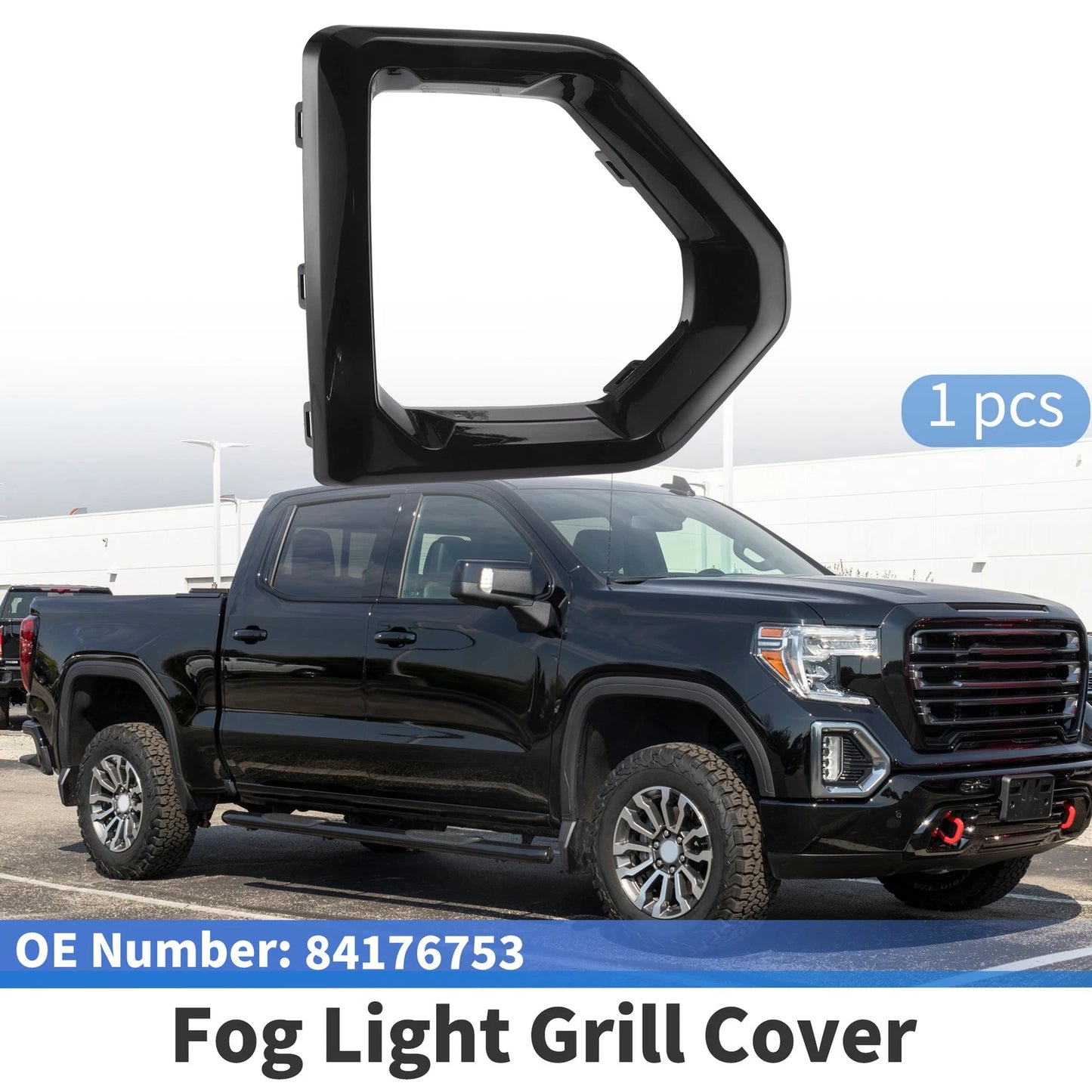 Front Right Fog Light Grille 84176753 for GMC Sierra 1500 (2019–2023)
