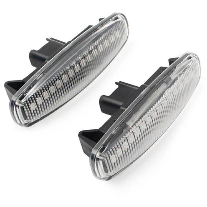 Clear LED Sequential Side Marker Lights for Infiniti EX25 M35 Q60 Q70 QX50 (2008-2020)