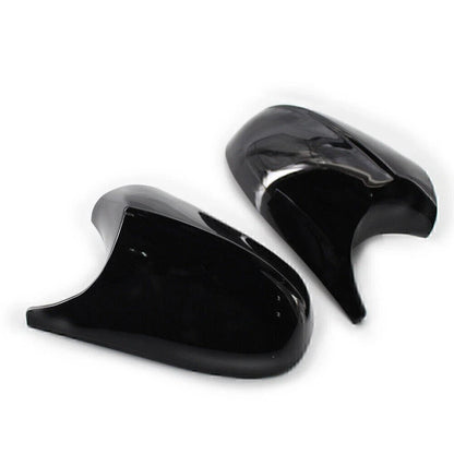 Gloss Black Side Rear Mirror Cover Caps for BMW E90 3 Series (2009-2011)