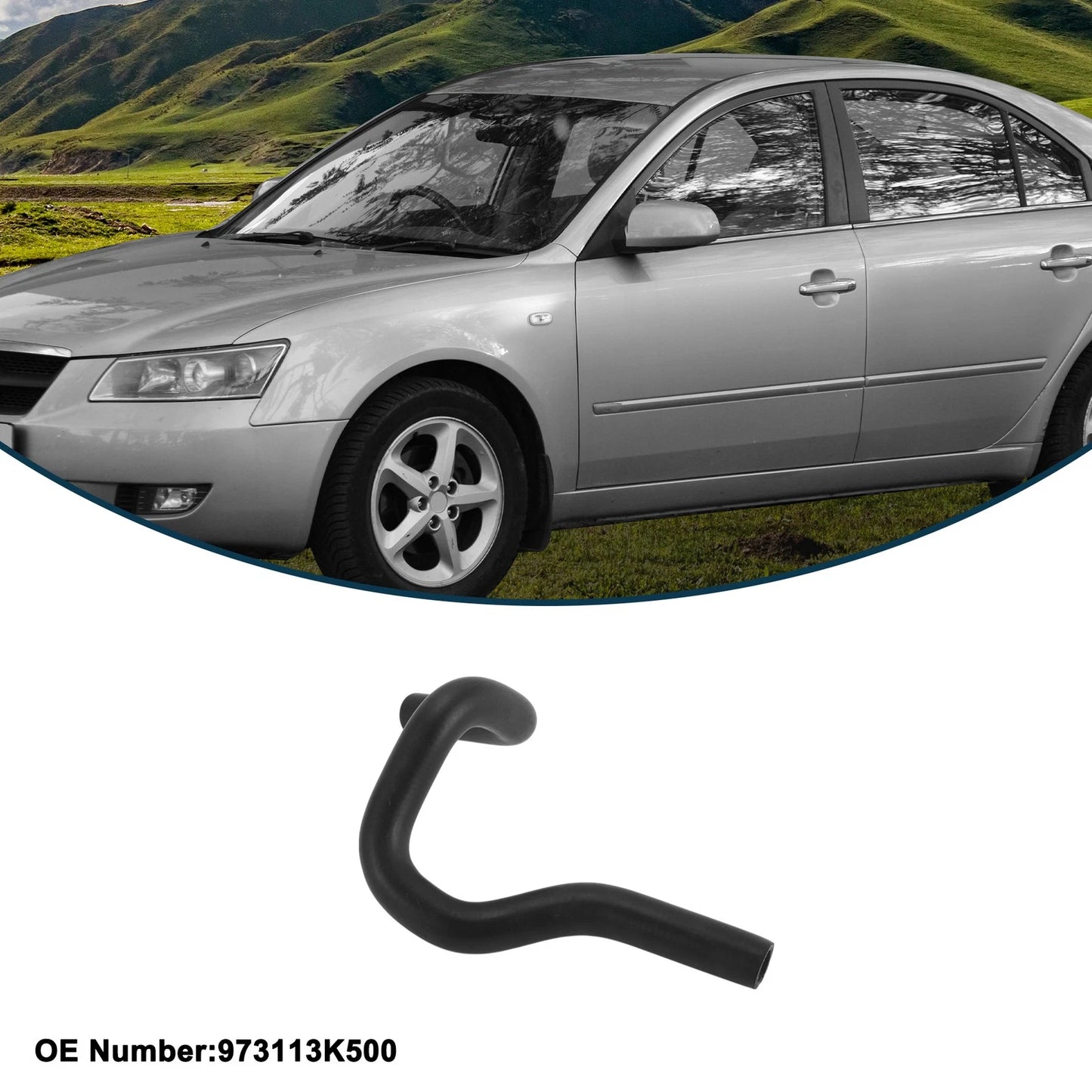 Radiator Hose No. 973113K500 for Hyundai Sonata (2006–2009) Rubber