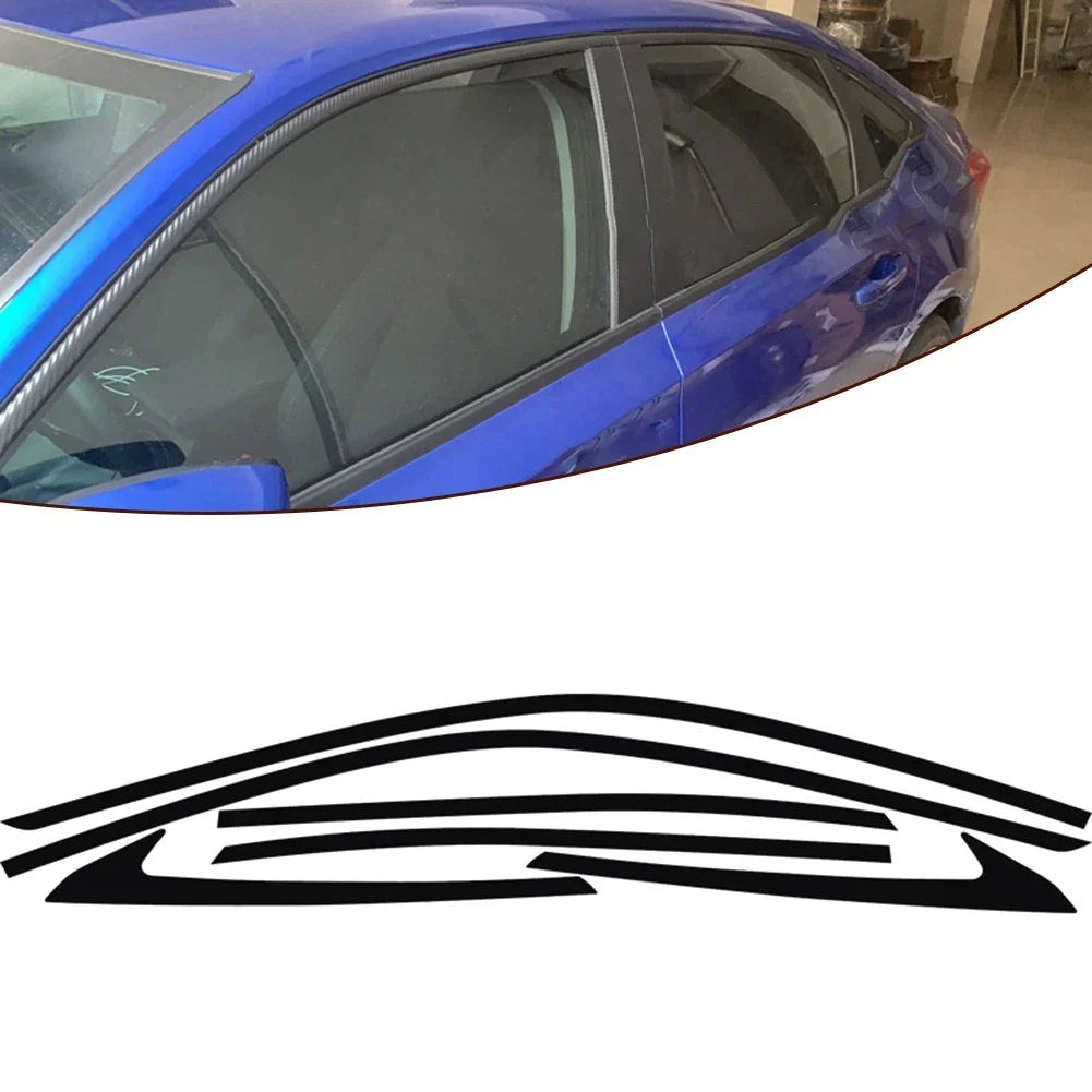 2 x Window Chrome Delete Cover Decal for Honda Civic Sedan (2022–2023)