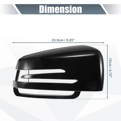 Right Mirror Cover Cap Gloss Black for Mercedes Benz A Class B Class C Class (2013-2023)