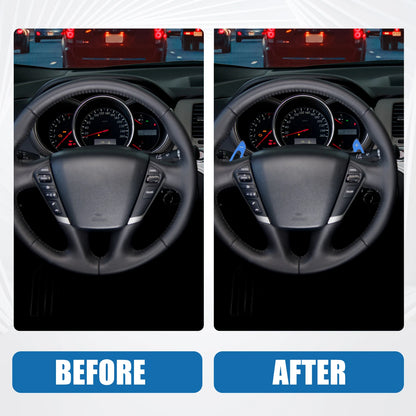 Set of 2 Steering Wheel Shift Paddle Covers for Subaru Legacy (2010–2018) Blue