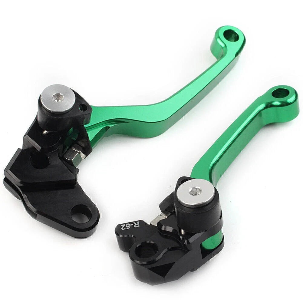 CNC Green Pivot Brake Clutch Levers for Suzuki RM125 RM250 RM85 (2001-2023)