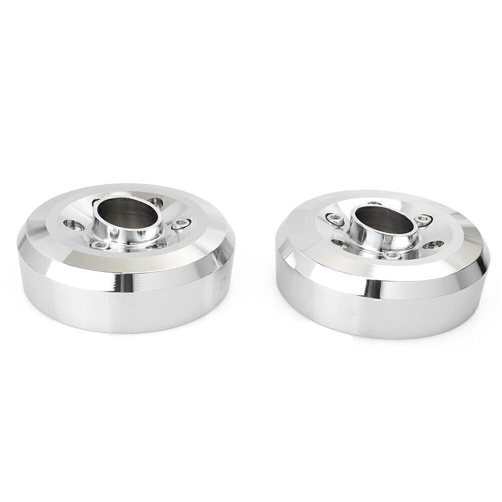 2X Chrome Exhaust Tips Cover for BMW R Nine T (2014–2016)