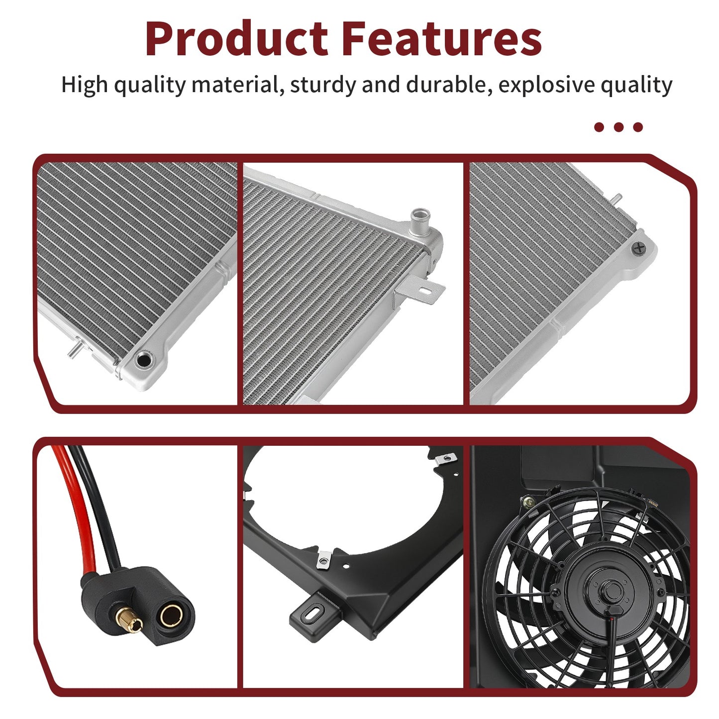 Radiator Cooling Fan Shroud Kit for Polaris Magnum 500 (2000–2003)