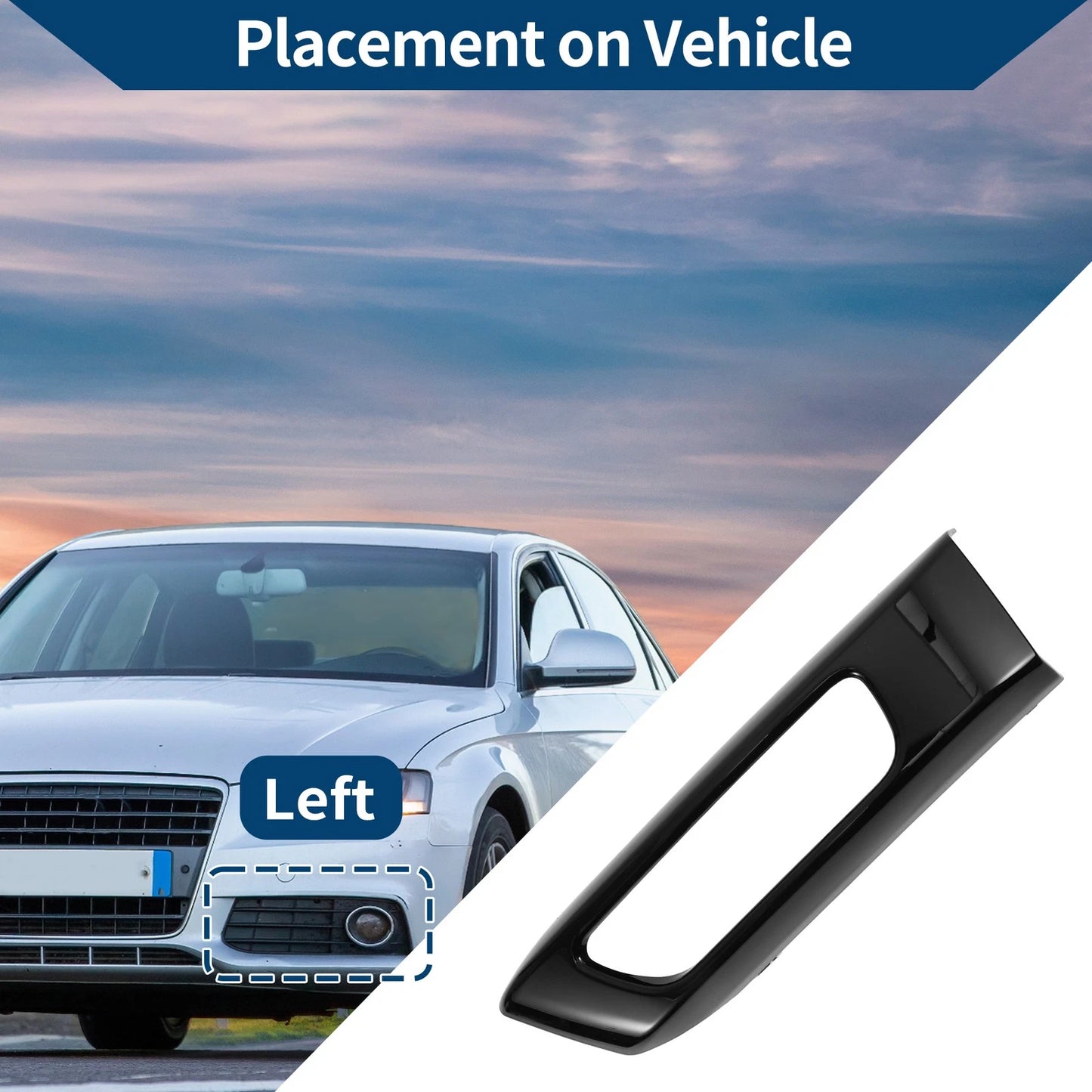 1 Pc Front Left Fog Light Grill for Land Rover Range Rover Sport (2005-2013)