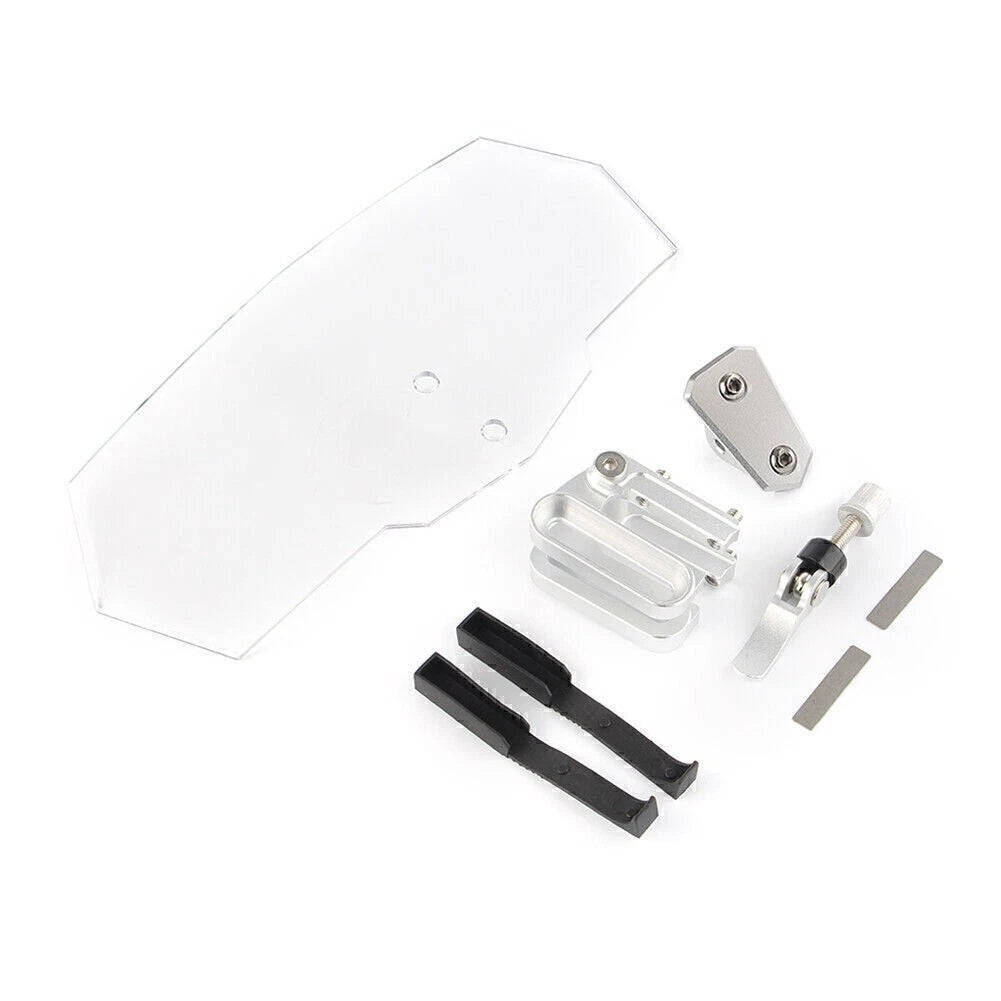 Universal Clip On Clear Windshield Deflector Extension Spoiler