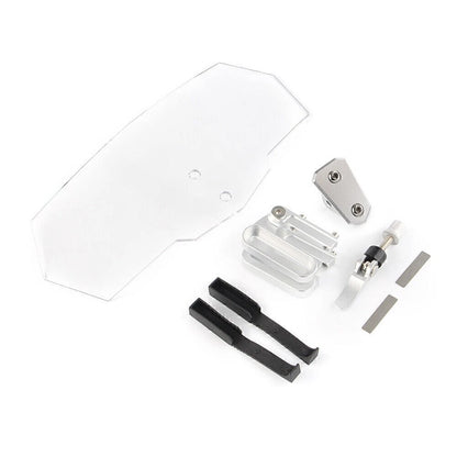 Universal Clip On Clear Windshield Deflector Extension Spoiler