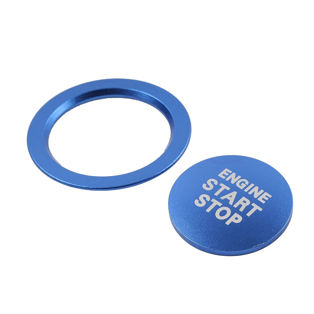 Push Button Cover Ring for Toyota Tacoma Yaris Prius RAV4 (2016–2023) Blue