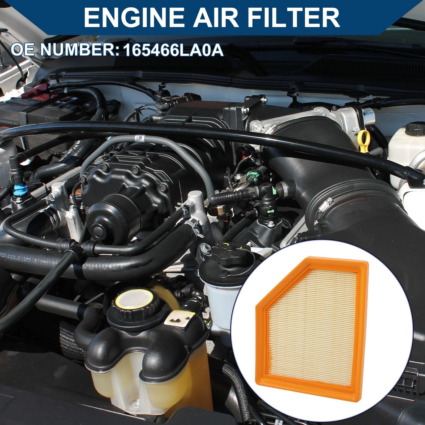 Engine Air Filter No. 165466LA0A for Nissan Sentra 2.0L (2020–2024)